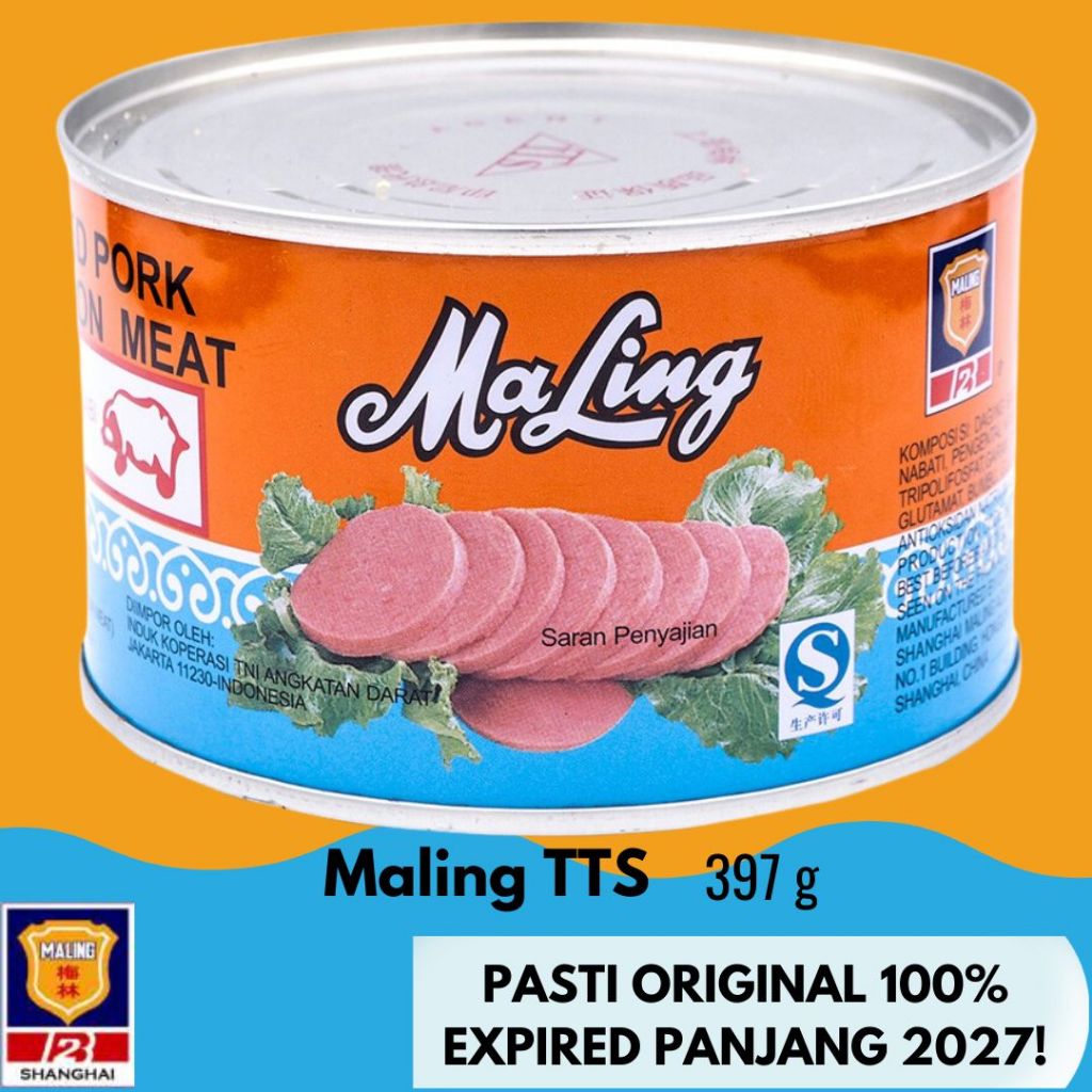 

Maling TTS Ham Babi 397 Gr Luncheon Pork Meat Daging Canned | Expired Panjang 2027