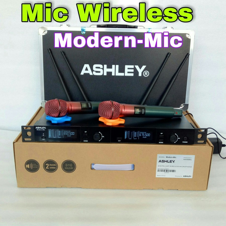 Mic Wireless Ashley Modern UHF Original