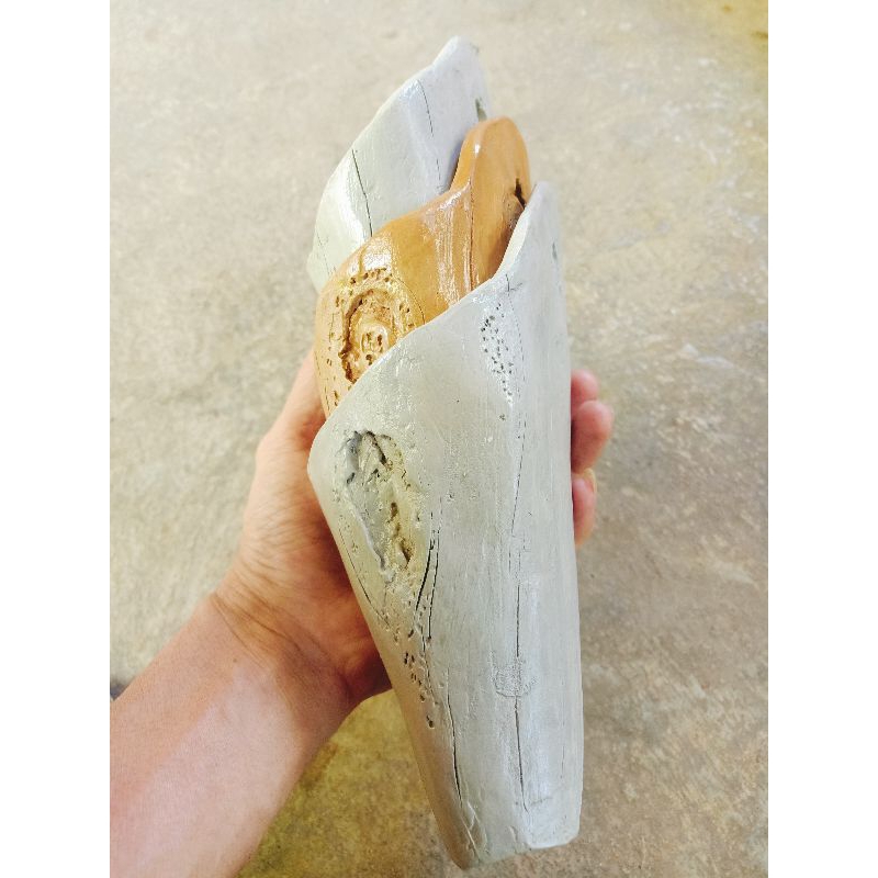 Pot Relief Kayu Motif. Tanaman Hias Mini