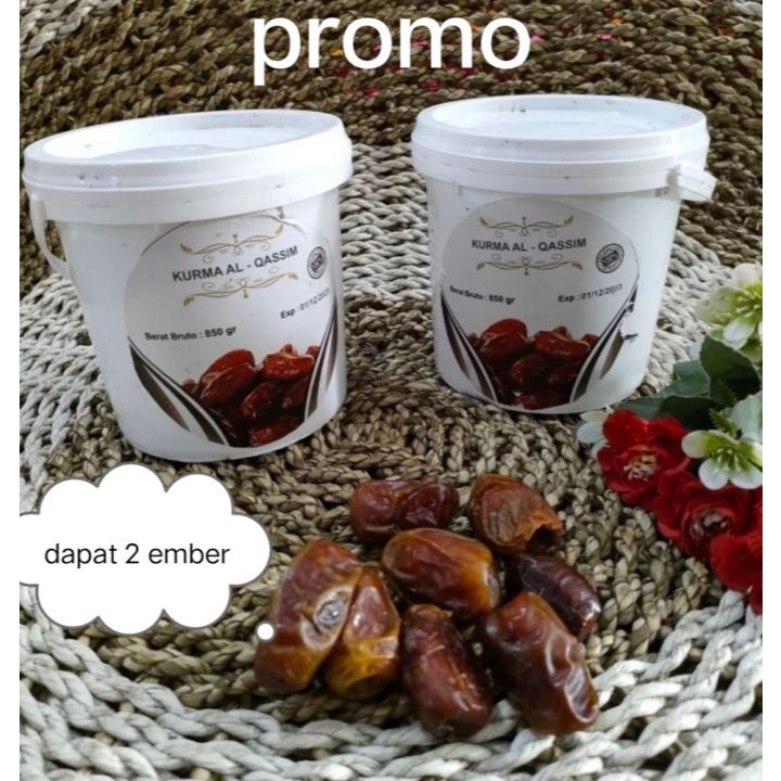 

(PAKET HEMAT) 2 Ember Kurma Al Qassim Legit Manis Qurma Sukari Al Qassem