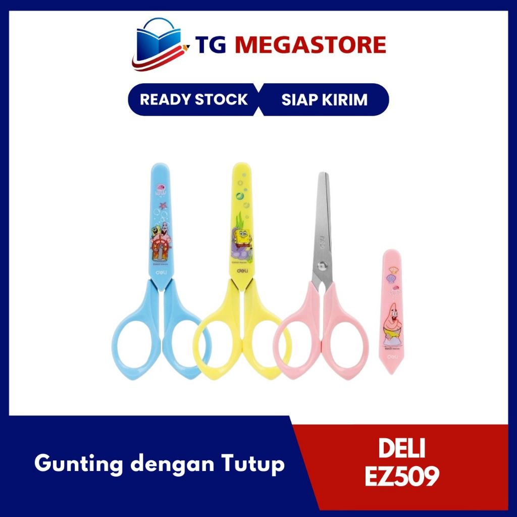 

Gunting Deli Spongebob Squarepants dengan Tutup - EZ509