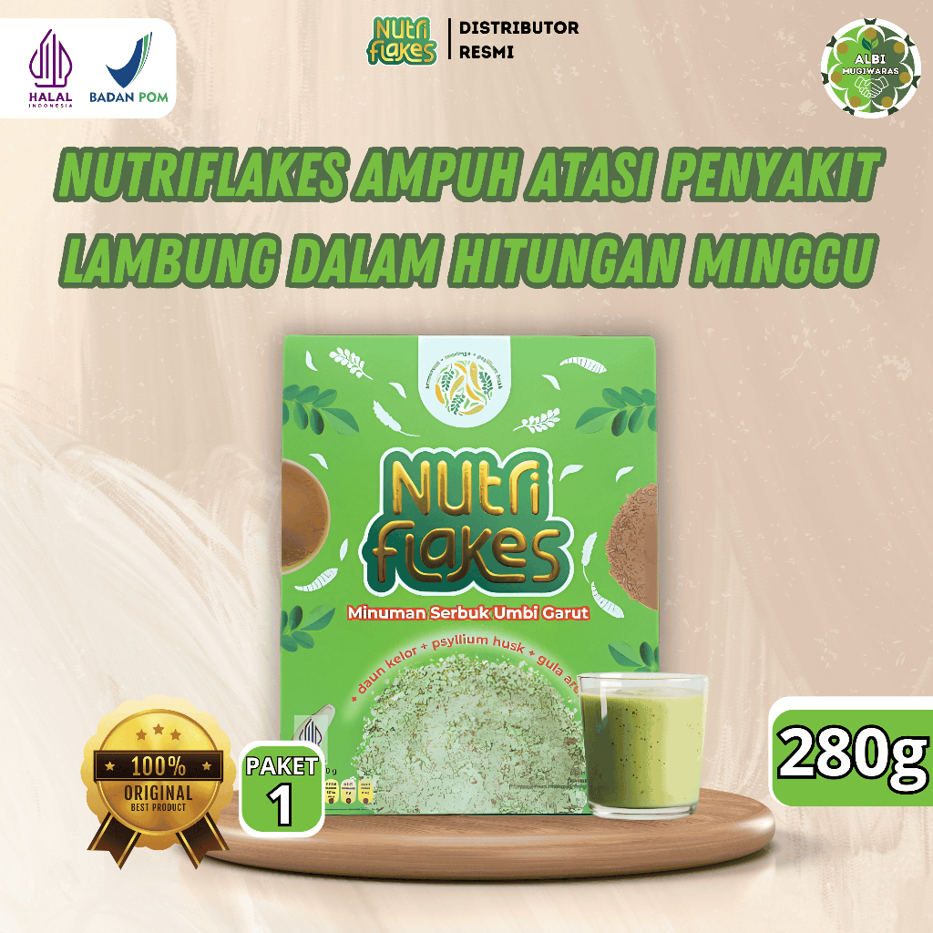 

Nutriflakes ASLI Menu Sarapan Yang Aman Mampu Menyembuhkan Mag Asam Lambung Hitungan Minggu