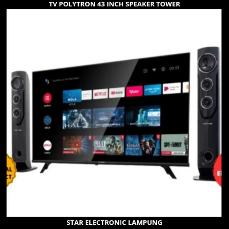 TV LED POLYTRON 43 INCH SPEAKER TOWER