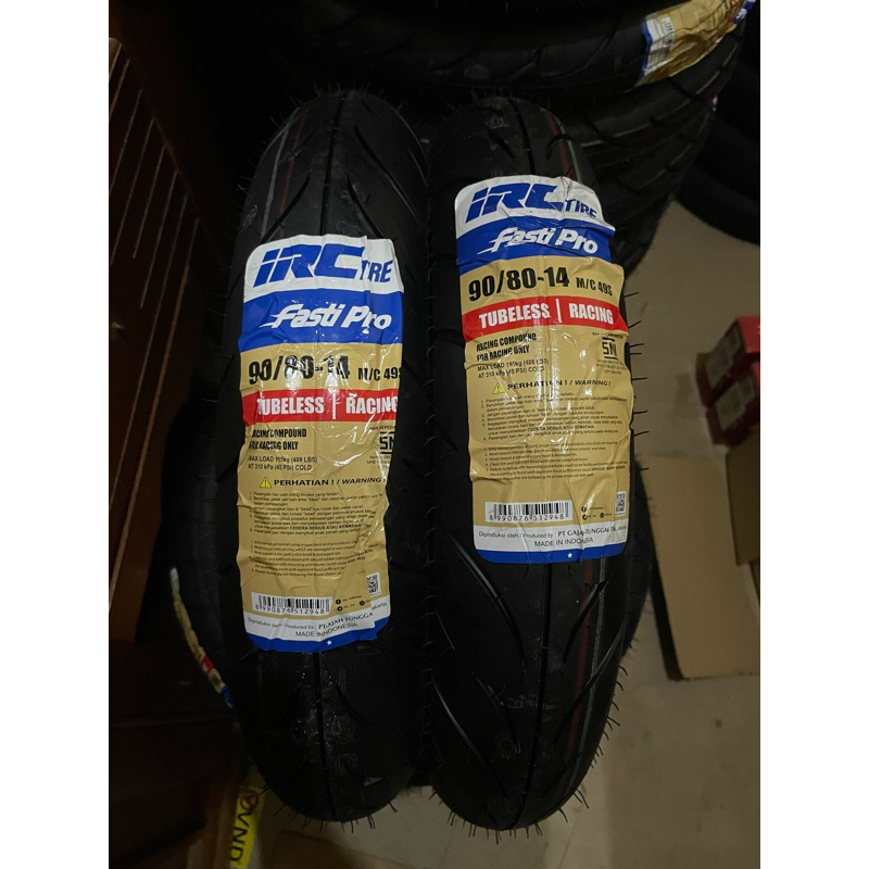 IRC Tire Fasti Pro 90/80-14 Tubelless Racing