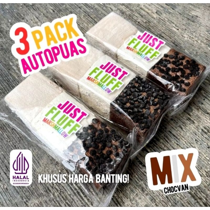 

Marshmallow Justluff Mix Origin {3Kotak 3Rasa} {Ready}