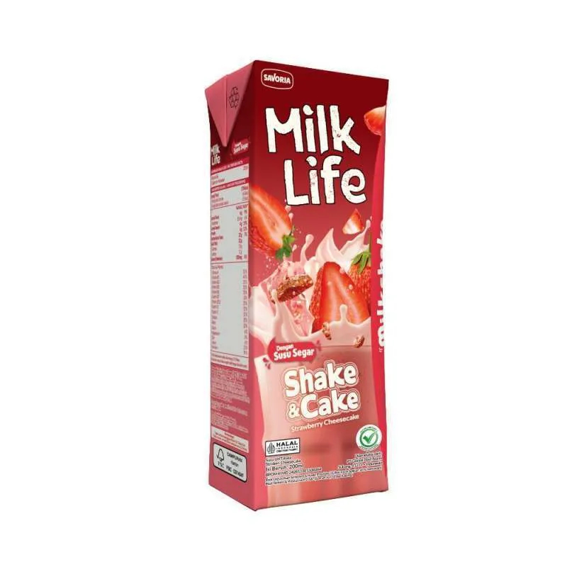 

Milklife UHT Shake & Cake Strawberry Cheesecake [200 mL]