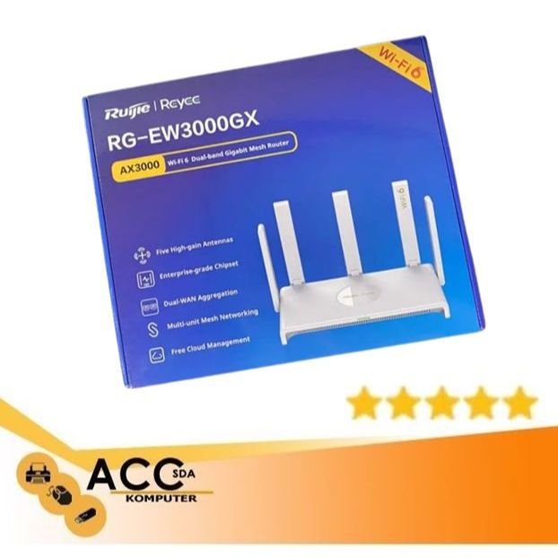 ROUTER RUIJIE RG-EW 3000GX GIGABIT WIFI 6