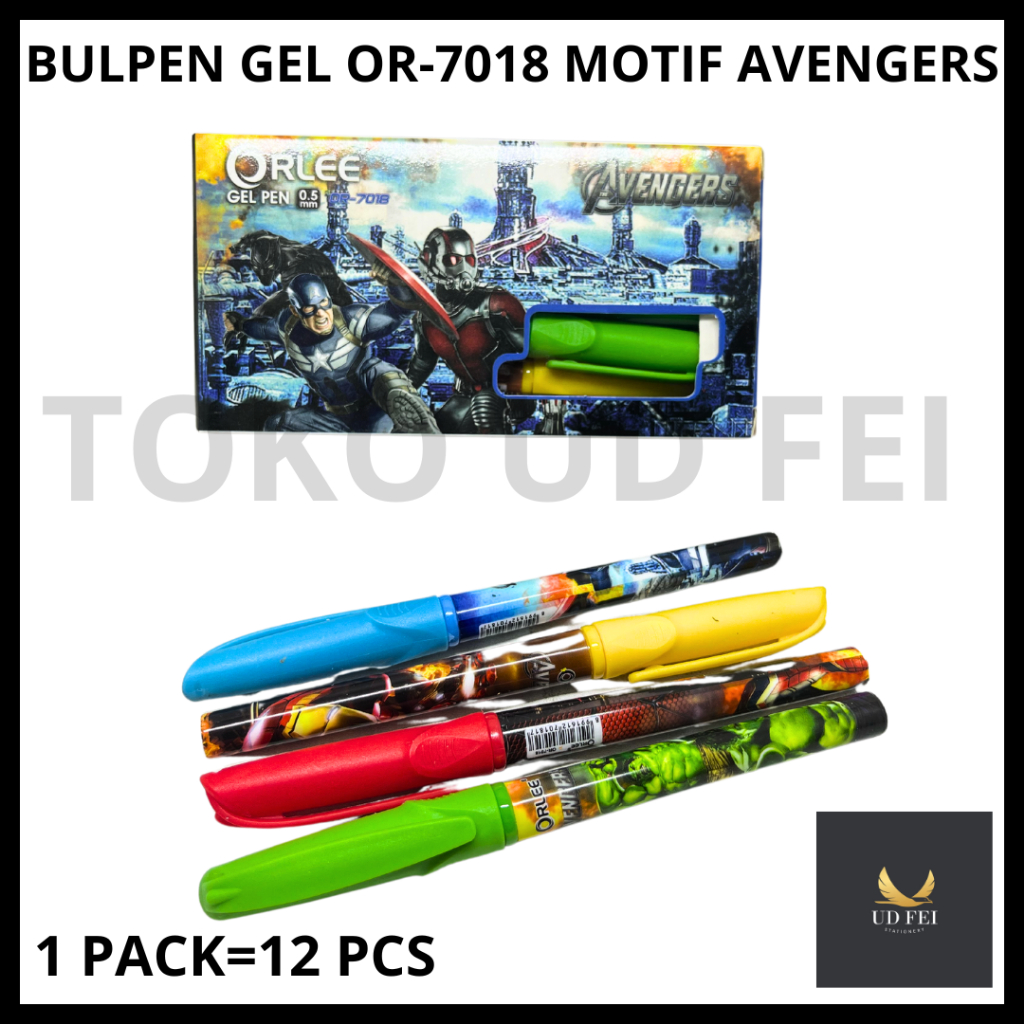 

(1 PACK=12 PCS) BULPEN GEL FANCY OR-7018 / BULPEN GEL FANCY COWOK/ BULPEN GEL AVENGERS/ BULPEN GEL MOTIF