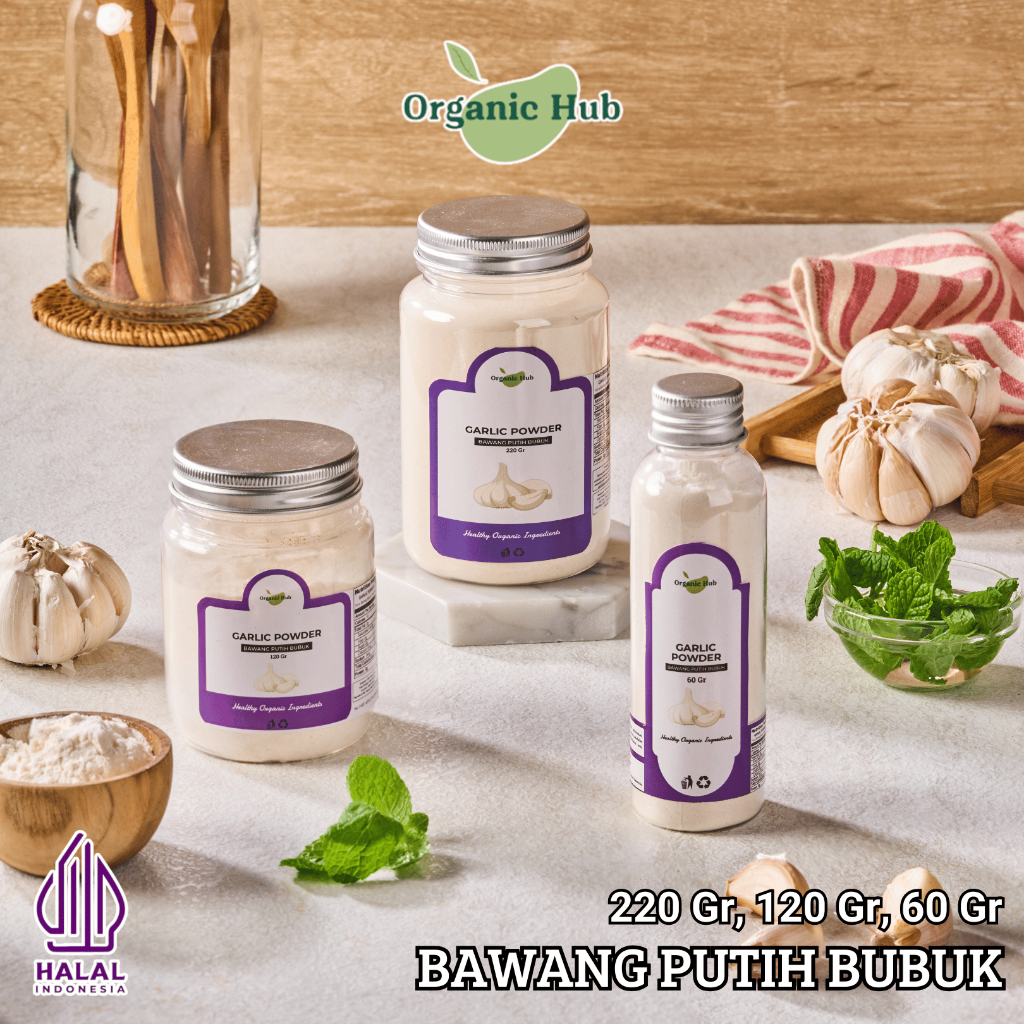 

Organic Hub Garlic Powder Asli 100% Rempah Nusantara Bumbu Dapur Premium Quality