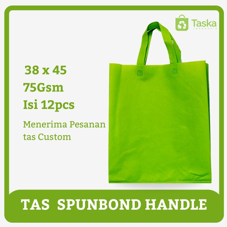 

Tas Press Spunbond Tali 38x45 (warna hijau muda ) Rp.30,000 /Lusin