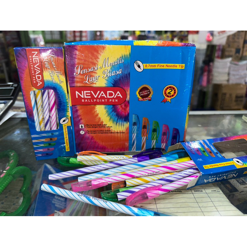 

PEN/BALLPOINT NEVADA SATU BOX ISI 12pak pen