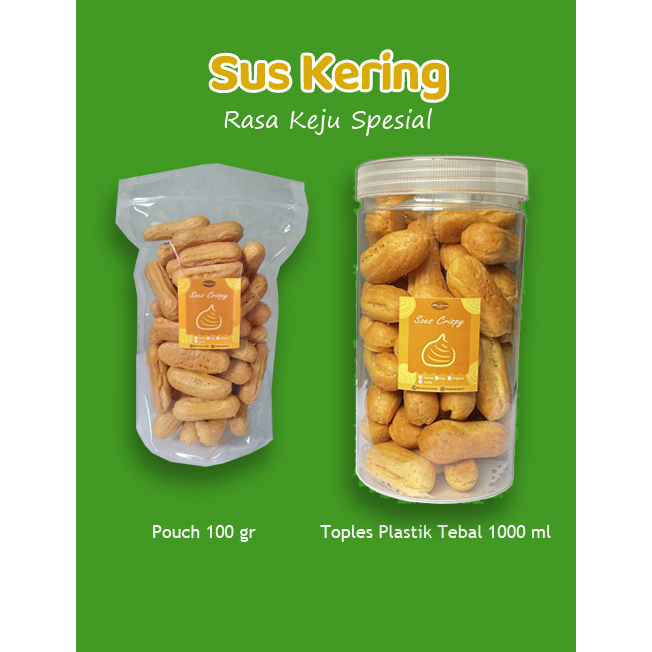 

Soes / Sus Kering Isian Coklat / Sus Kering Rasa Keju / Crispy Soes /Snack