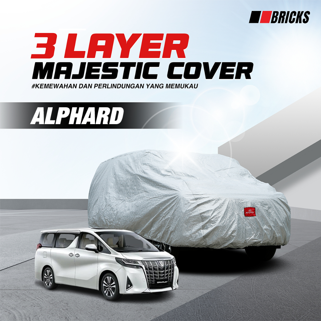 3 Lapis Body Cover Mobil Alphard Sarung Mobil Alphard Nav1 Elgrand H-1 H1 Vellfire