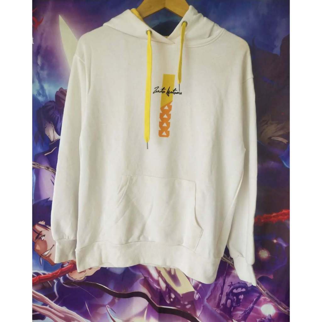 Kimetsu no Yaiba Demon Slayer Zenitsu Official Anime Hoodie Jaket Original Second Merch Japan Korea 