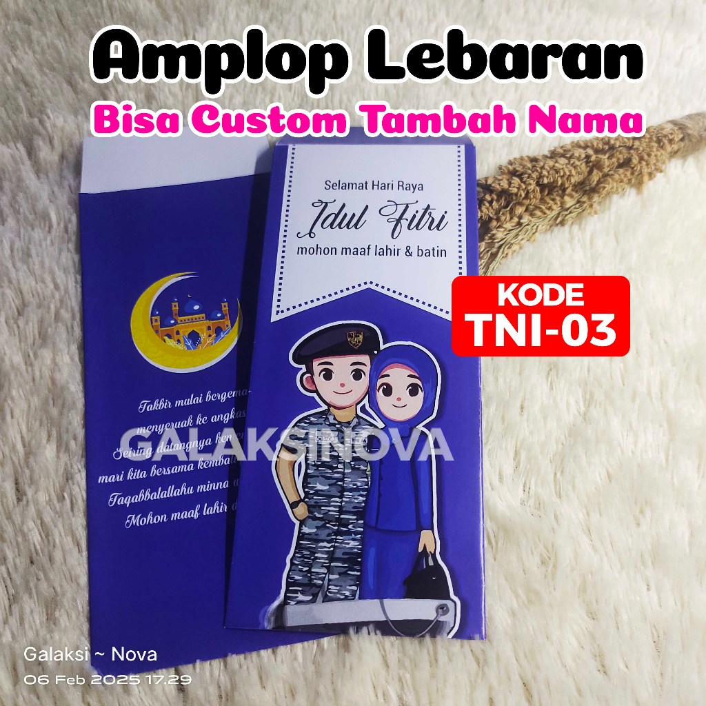 

TNI.03 - Amplop Idul Fitri JALASENASTRI TNI AL | Amplop Lebaran Custom | Amplop Custom