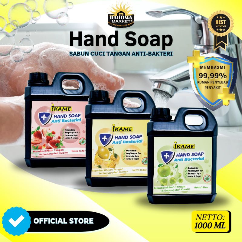 SABUN CAIR, SABUN CUCI TANGAN, SABUN CUCI TANGAN CAIR, HAND SOAP IKAME, HAND SOAP, SABUN CUCI 1Liter