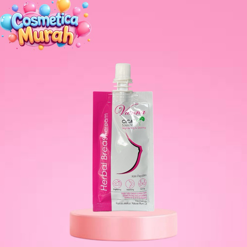 e,ox] VIENNA HERBAL BREAST CREAM SACHET 30 GR + CICA SOLUTION - PEMBESAR PAYUDARA