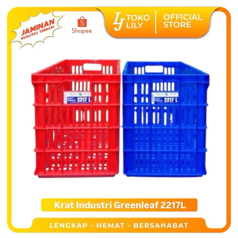 Keranjang Krat Piring Berlubang Serbaguna Greenleaf GL 2217L