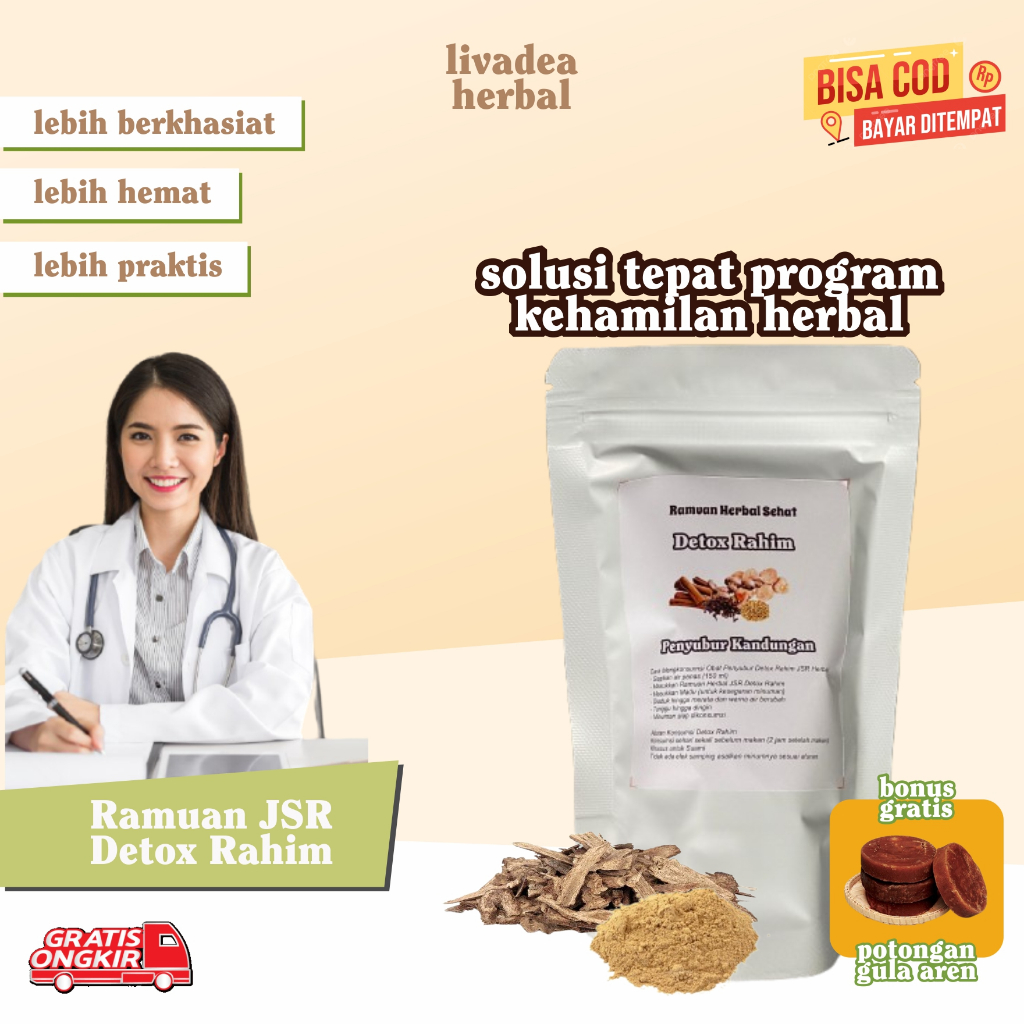 

Jamu Detox Rahim Ramuan Jamu JSR Sehat Solusi Tips Promil Lancar Wanita