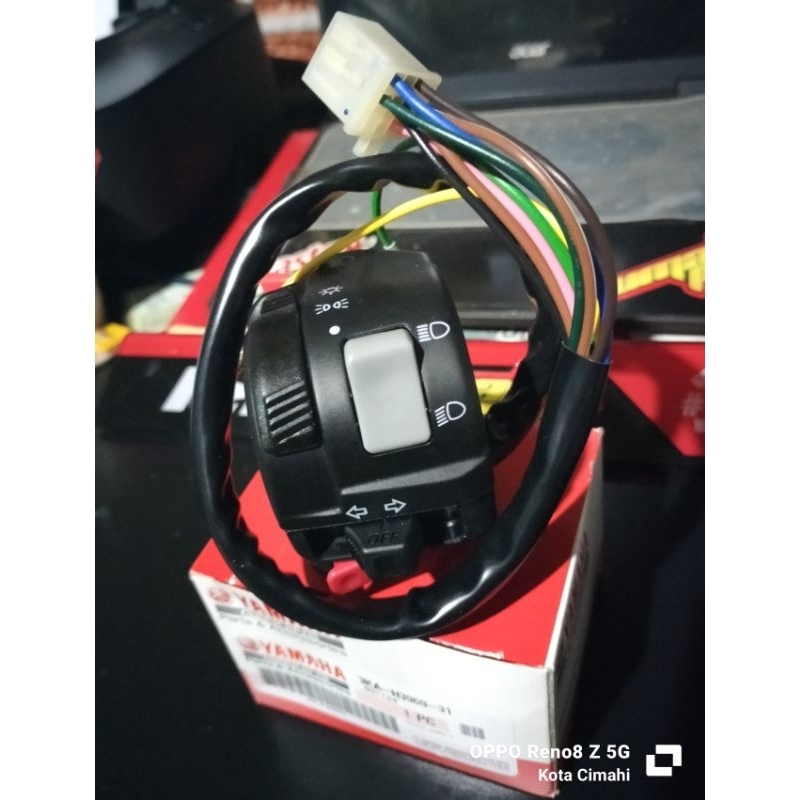 SAKLAR KIRI HOLDER KIRI SAKLAR LAMPU KLAKSON YAMAHA RX KING NEW ORIGINAL