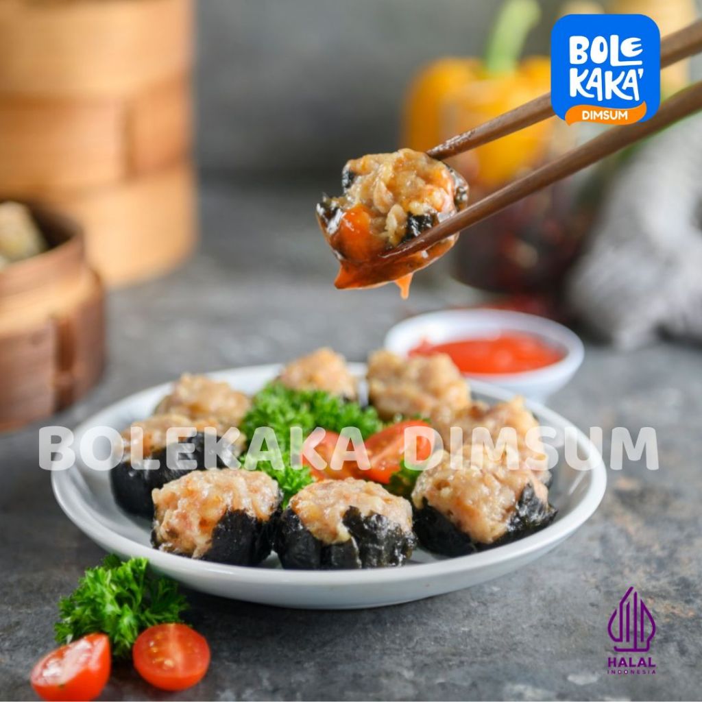 

Bolekaka Dimsum Nori isi 24 pcs include saus merah