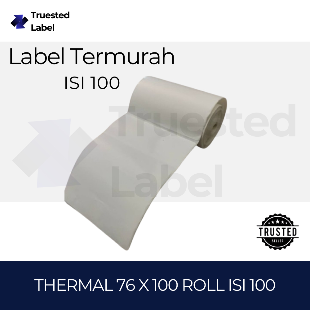

Label Thermal 76x100 mm 76 x 100 core 0,5" 1/2 inch