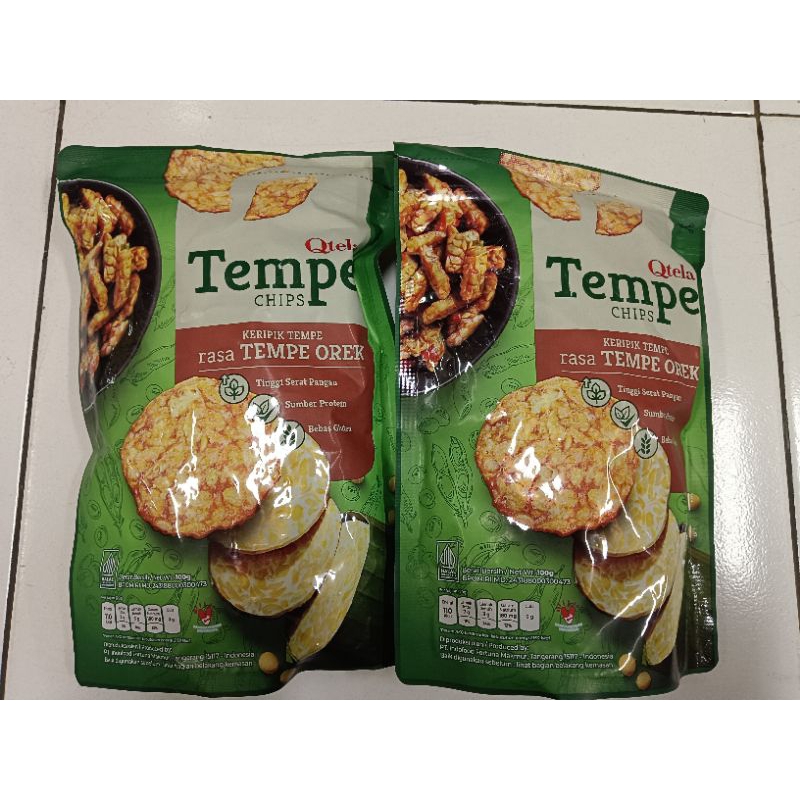 

Qtela Tempe Chips / Keripik Tempe Rasa Orek Tempe 100g - Pouch