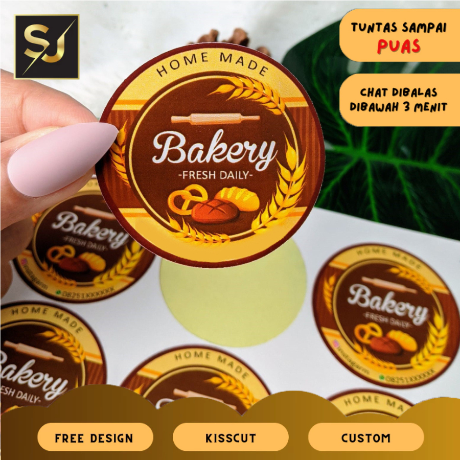 

SBC 8-15 Sangjaya Cetak Stiker Logo Olshop Custom Sticker Label Bahan Chromo Bentuk Bulat