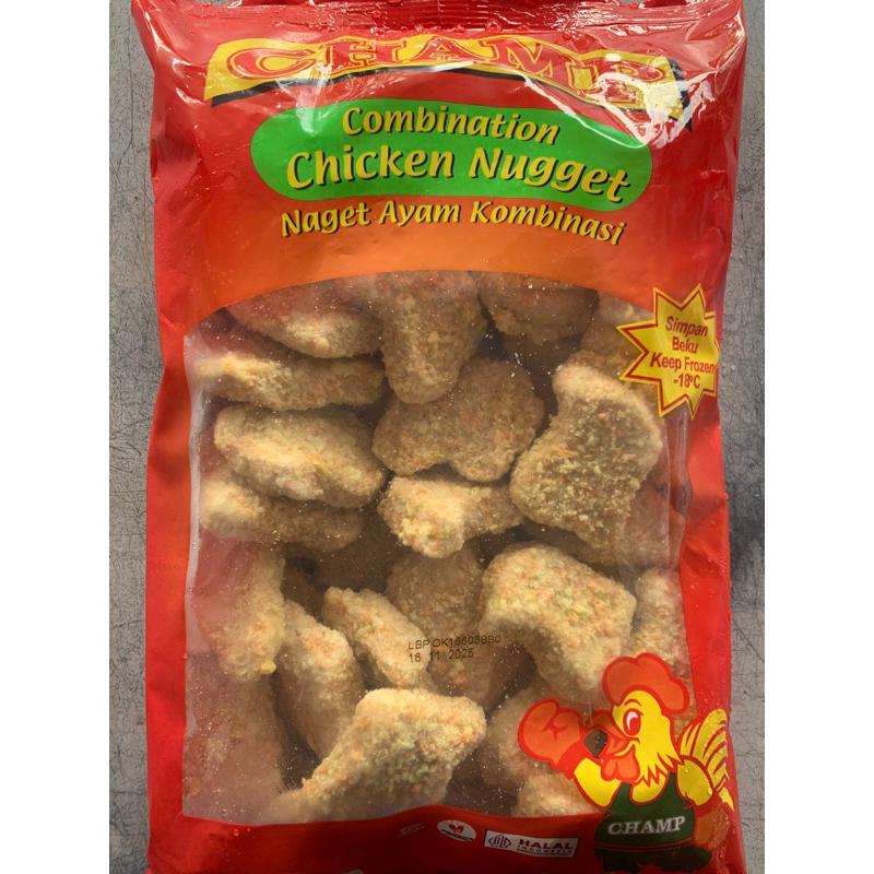 

Nugget Ayam Champ 1kg Kharisma Frozenmart