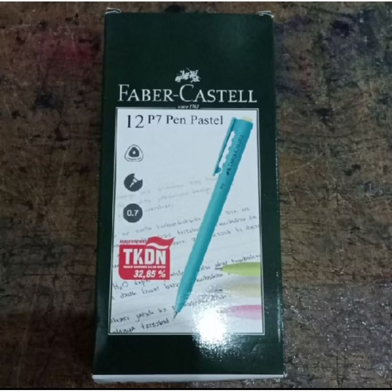

(12Pcs) Faber Castell Ballpoint Pen P7 Pastel Black