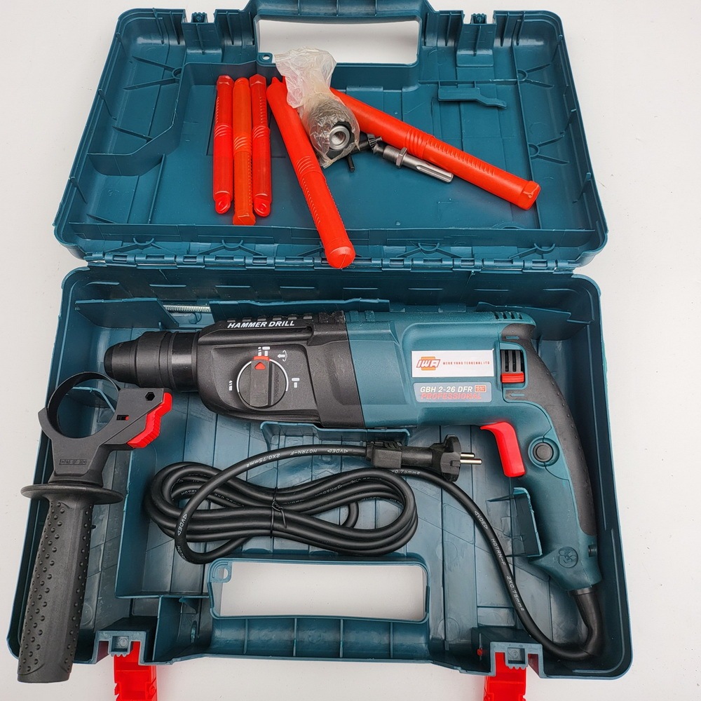 Mesin Bor Beton Bobok SDS IWA MOD26 ROTARY HAMMER 3 MODE Set Mata Koper