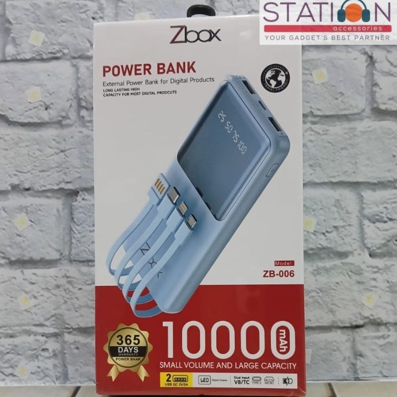 ZBOX Power Bank  ZB-006/ZB-007/ZB-008/ZB-009/ZB-010/ZB-011/ZB-012/ZB-013