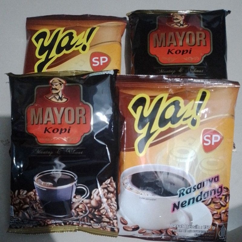 

paket mantap 2 pcs kopi YA! 150 gram + 2 pcs kopi mayor 120 gram