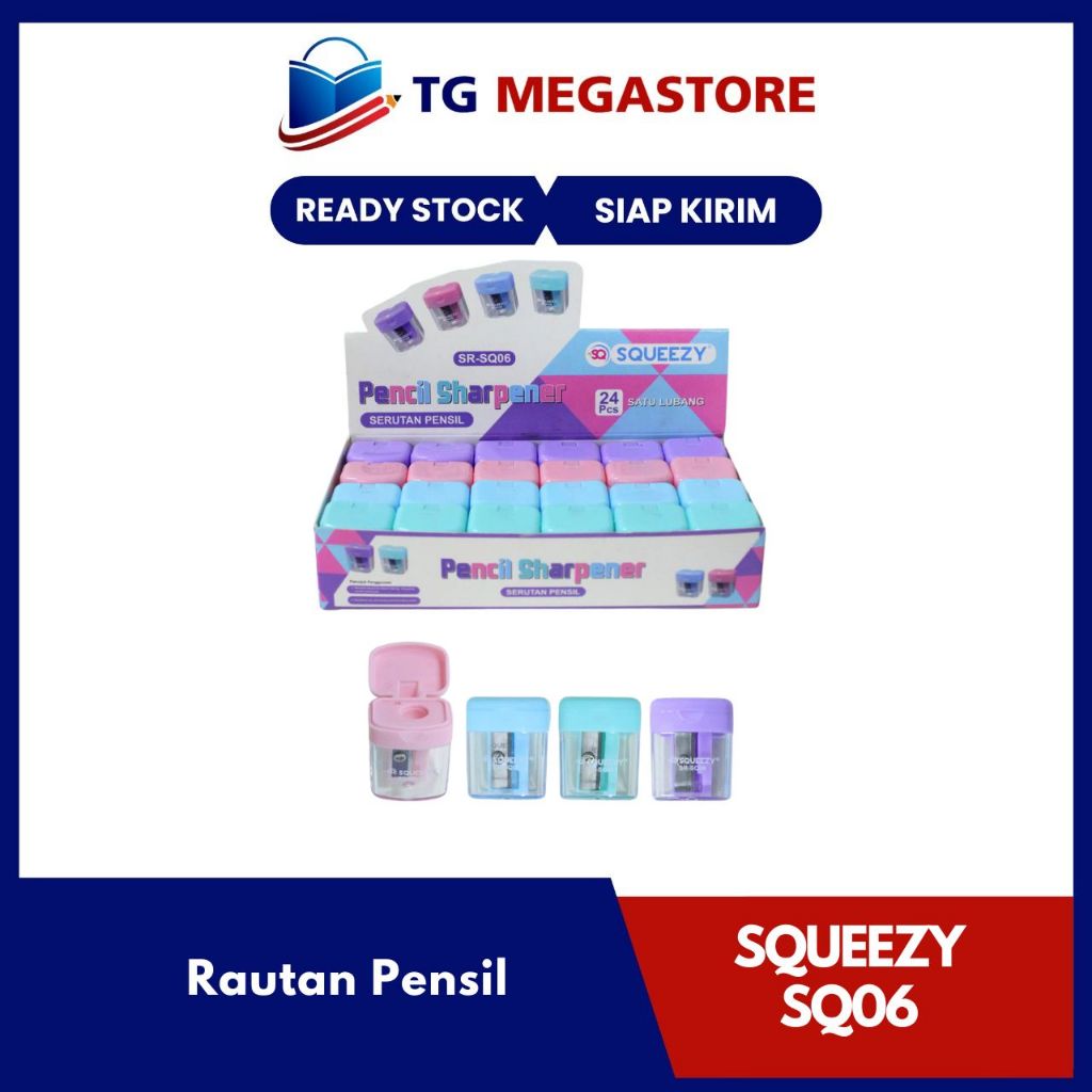 

Squeezy Rautan Pensil/ Serutan Rautan Mini Macaron SR-SQ06