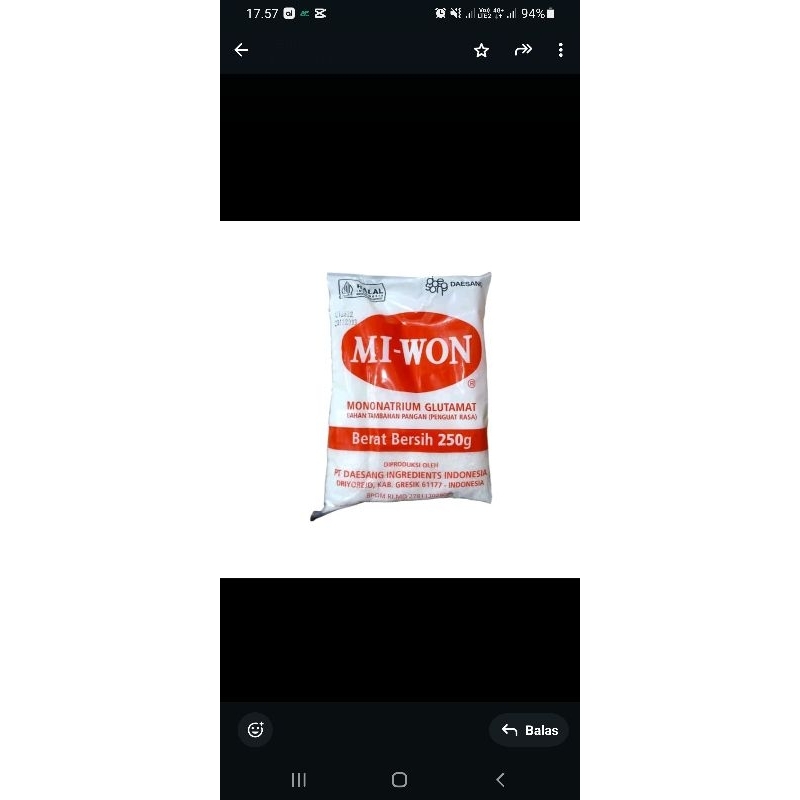 

Penguat rasa Miwon 250gr