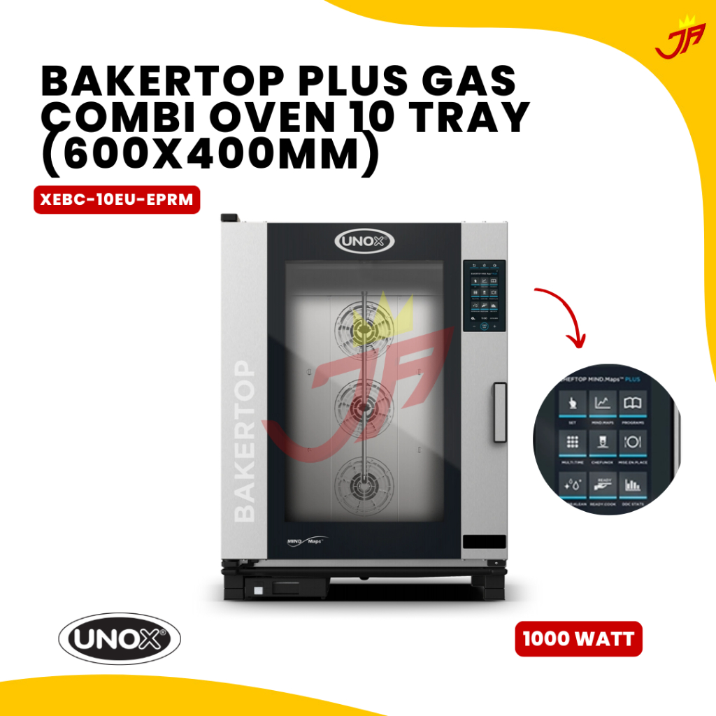 UNOX COMBI OVEN GAS BAKERTOP MIND.Maps COUNTERTOP PLUS XEBC-10EU-EPRM UNOX