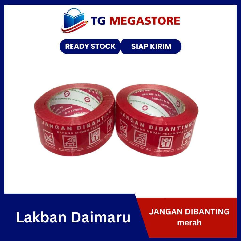 

Lakban Daimaru JANGAN DIBANTING merah