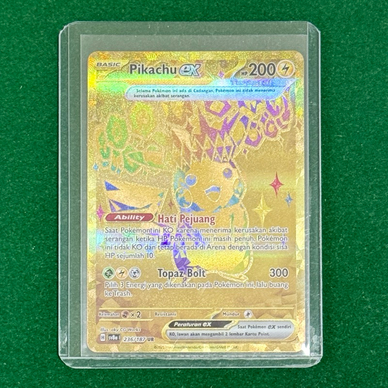 Pokemon (ID) Pikachu EX - (SV8A 236/187 UR)