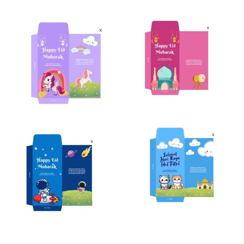 

Amplop Lebaran isi 50pcs random 10 desain