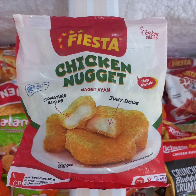 

Fiesta Chicken Nugget Naget Ayam Bentuk Kotak 400g