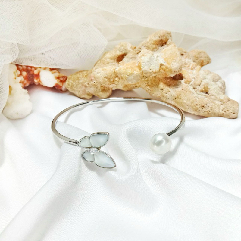 Gelang lapis emas mutiara air tawar asli lombok Gelang mutiara asli Gelang lapis emas Aksesoris muti