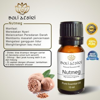 Bali Atsiri Nutmeg Oil 10 ml | Pure Essential Oil Nutmeg 10 ml | Minyak Atsiri Pala 10 ml