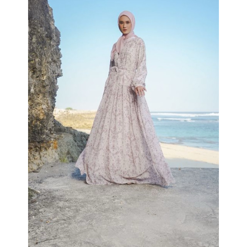 Heaven Lights By ZB Odelia Persian Series Dress - Ivory ( Gamis )