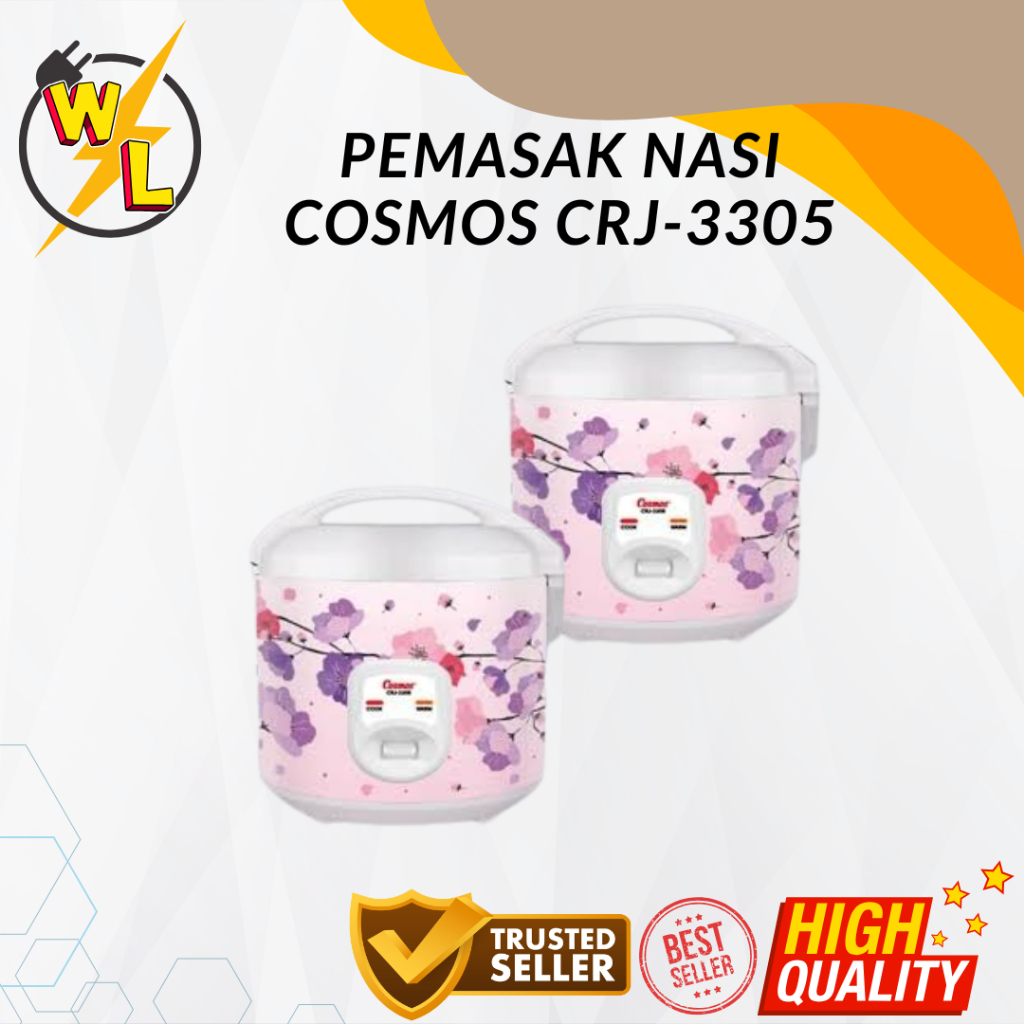 PEMASAK NASI COSMOS CRJ-3305 1.8LITER RICE COOKER COSMOS CRJ-3305 1.8LITER MAGIC COM COSMOS CRJ-3305