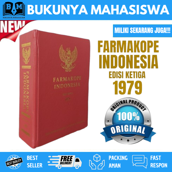 ORIGINAL FARMAKOPE EDISI 3 HARD COVER BUKU FARMASI DASAR FARMAKOPE 3 ISO FORMULARIUM NASIONAL ILMU M