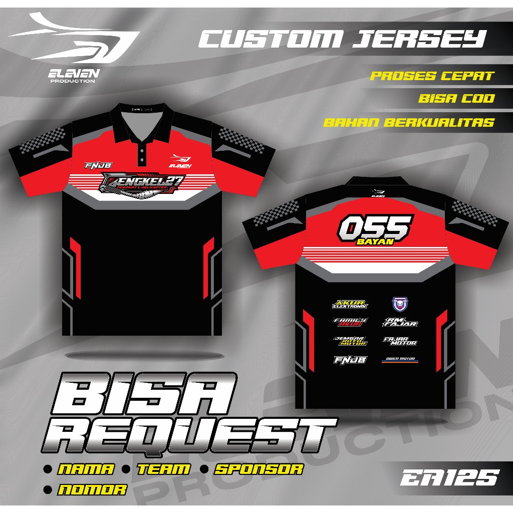 JERSEY RACING polo baju balap racing custom full printing jersey balap jersey bisa ubah nama nomor j