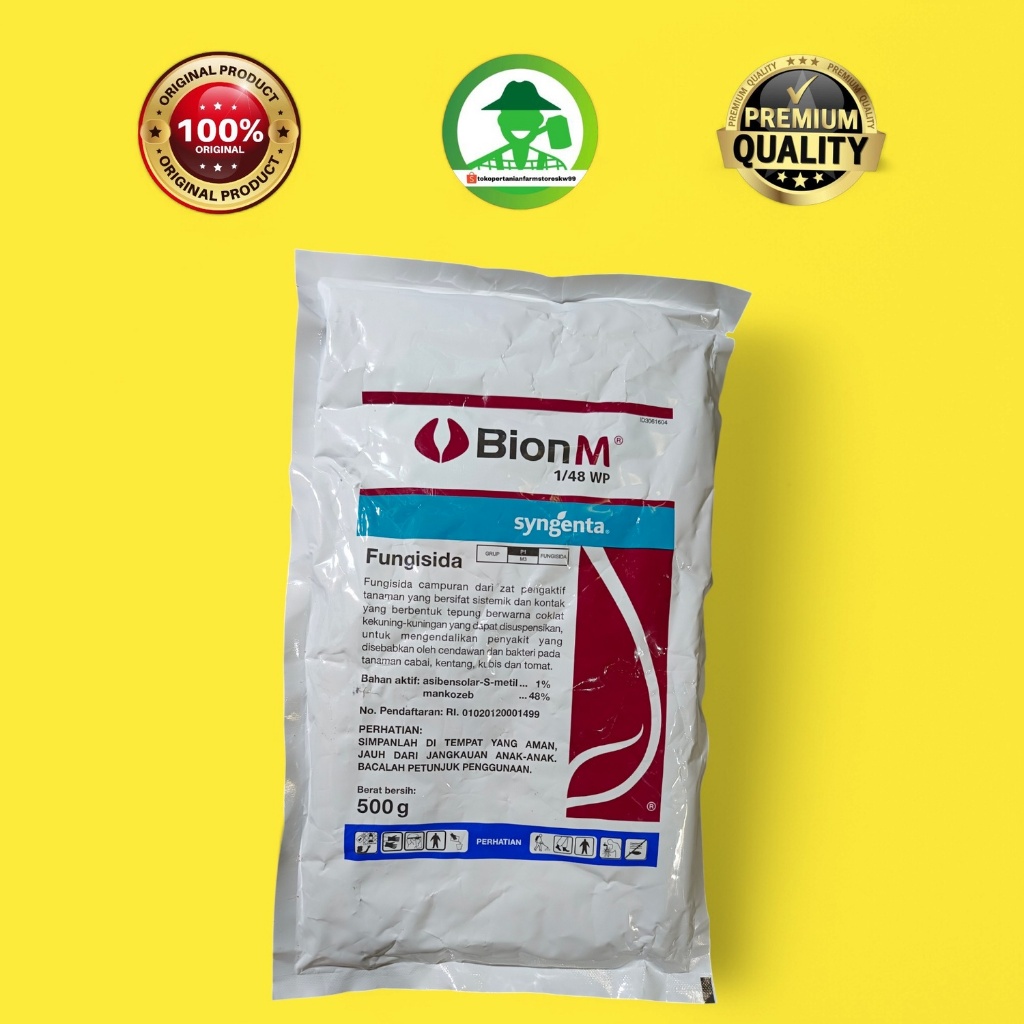 Bion m 500gram fungisida sygenta kemasan asli pabrik (original 100%)