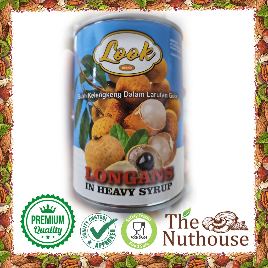 

LOOK Longans in Syrup THAILAND / Kelengkeng / Longan / Lengkeng 566gr