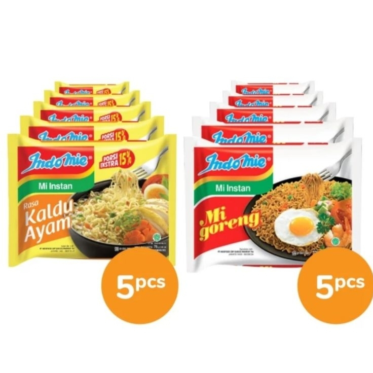 

PAKET MIE INSTAN Mix varian rasa isi 10 pcs