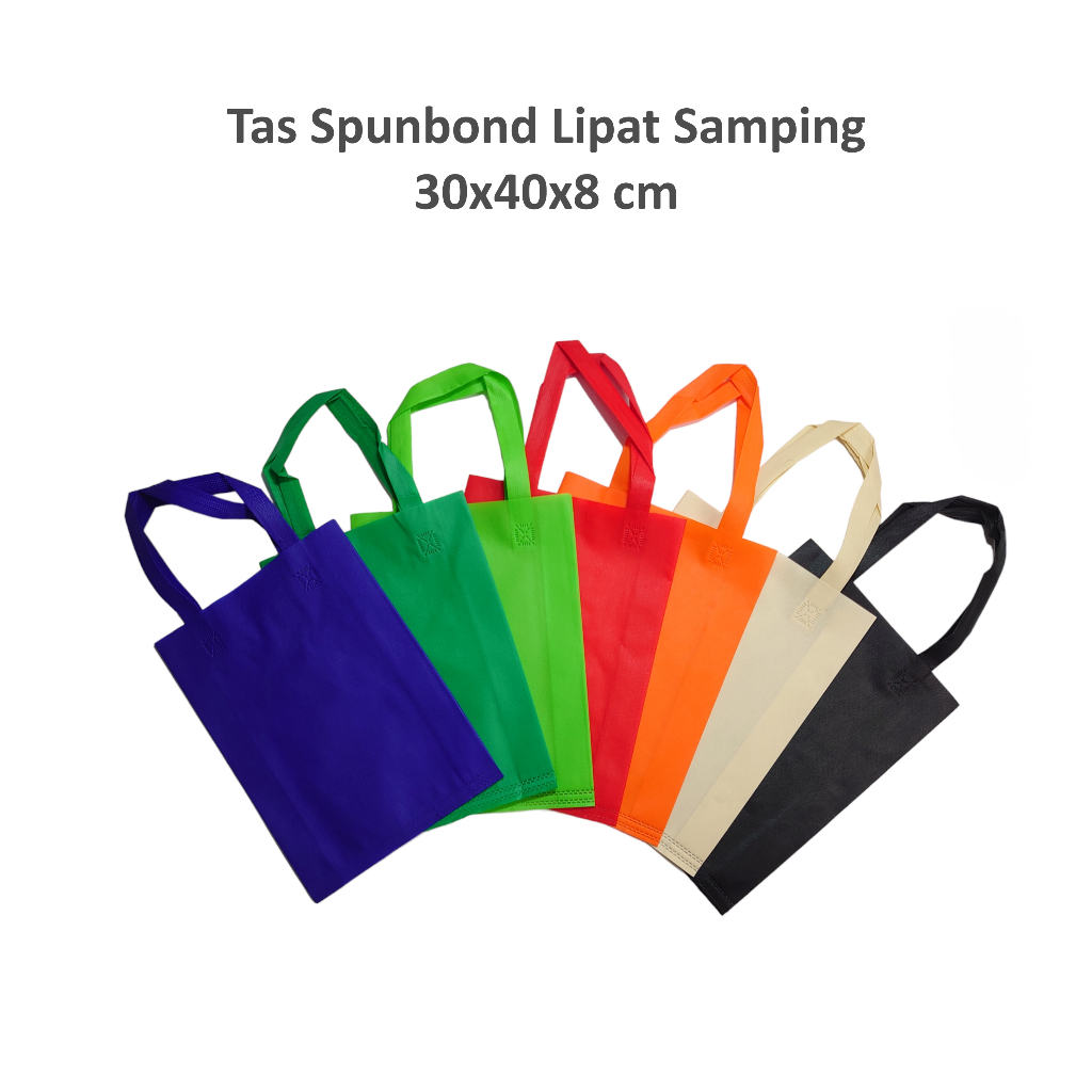 

(12 Pcs) Tas Spunbond 30x40x8 cm / Tas Souvenir / Tas Belanja